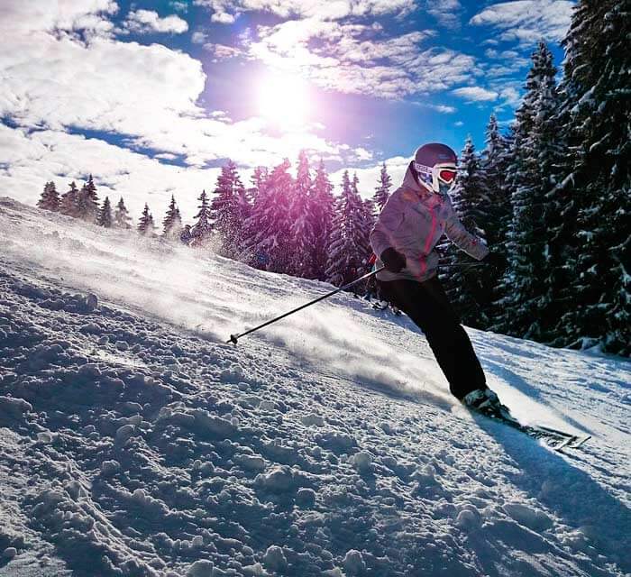 Skier à Noël
